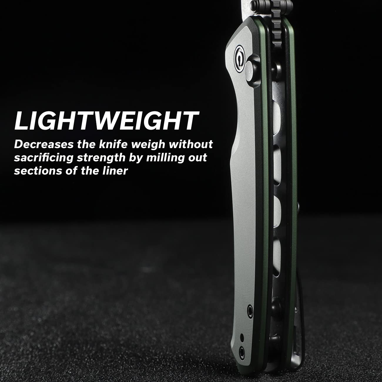 CIVIVI Pocket Folding Knife with Button Lock and Thumb Stud Opener, 2.97" Nitro-V Blade Aluminum Handle, Altus Utility Small Knife for Men Women EDC C20076-5 - Image 5