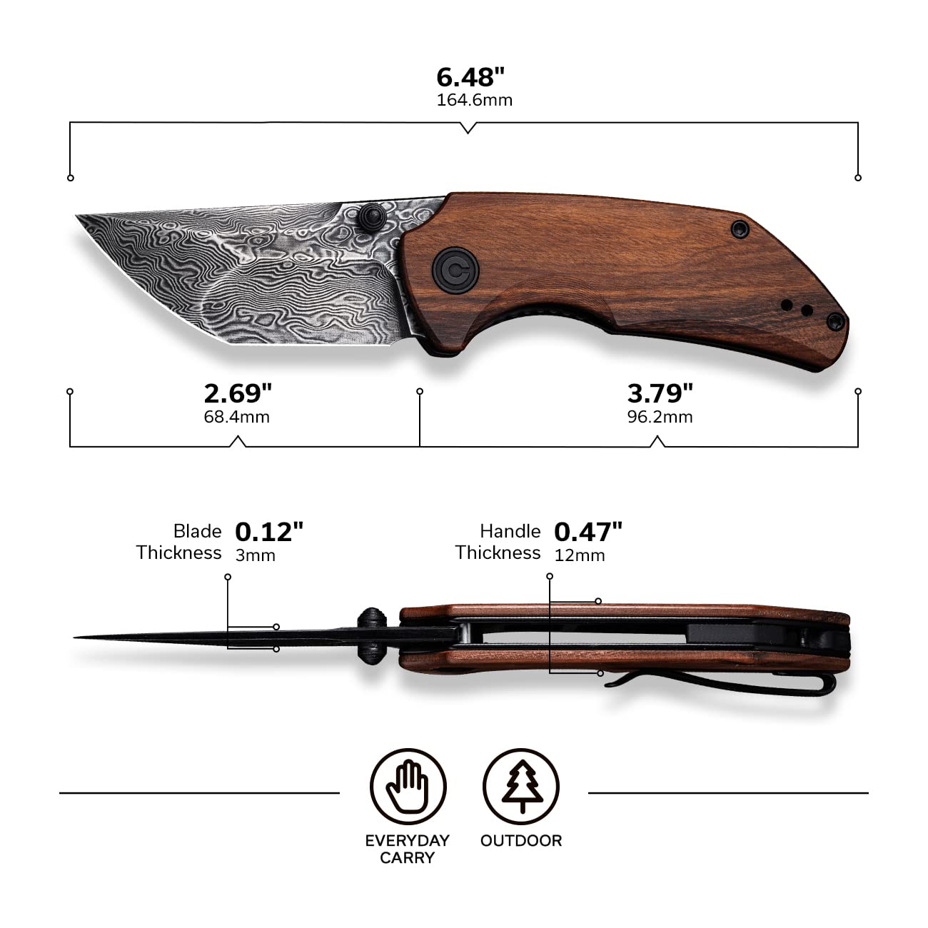 CIVIVI Thug 2 Pocket Knife C20028C - Image 5